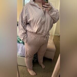 PINK Victoria's Secret Blush Hoodie and Sweatpants Set